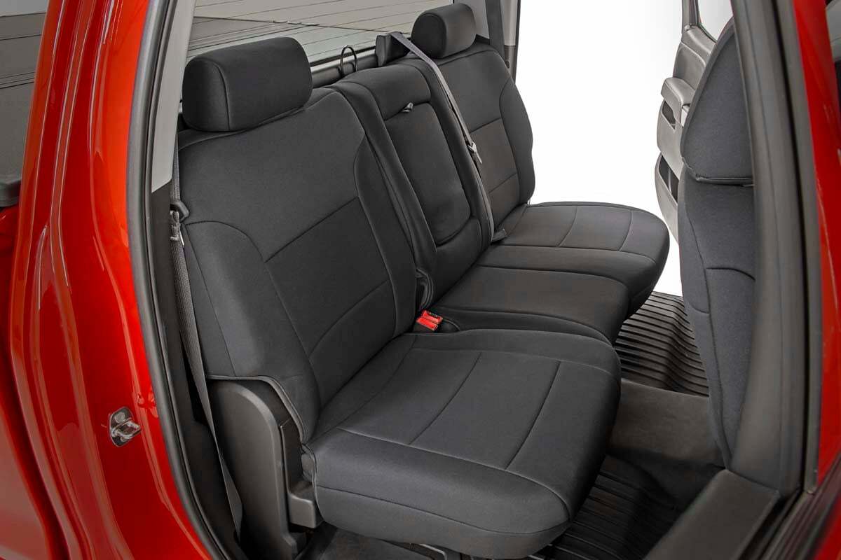 Fits Chevy/GMC 1500 (14-18 & Classic) Seat Covers; FR 40/20/40 & Rear; 91025
