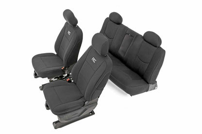 Fits Chevy/GMC 1500 (14-18 & Classic) Seat Covers; FR 40/20/40 & Rear; 91025