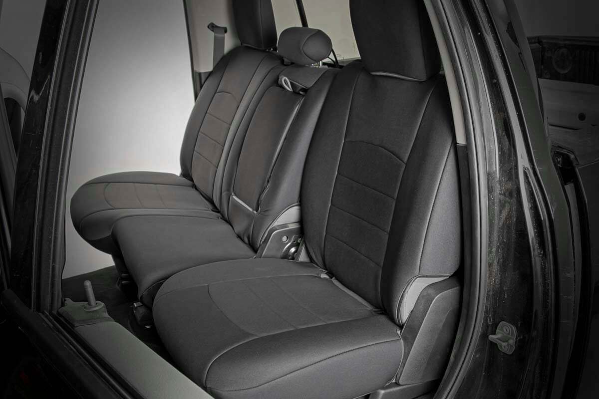 Fits Ram 1500(09-18) Seat Covers FR Bucket RR w/Arm Rest 91029