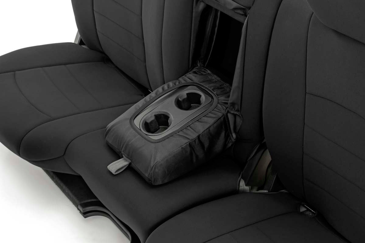 Fits Ram 1500(09-18) Seat Covers FR Bucket RR w/Arm Rest 91029