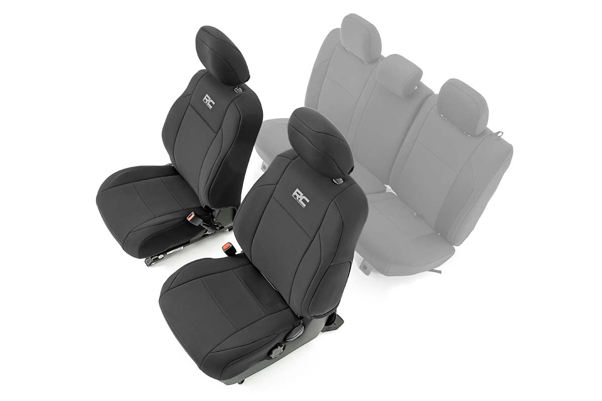 Fits Toyota Tacoma 2WD/4WD (2016-2023) Seat Covers; Front; Double Cab; 91030