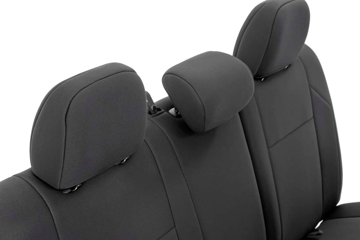Fits Toyota Tacoma 2WD/4WD (2016-2023) Seat Covers; Front; Double Cab; 91030