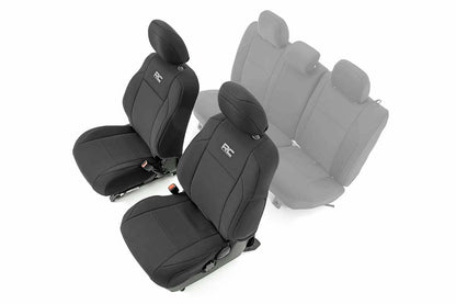 Fits Toyota Tacoma 2WD/4WD (2016-2023) Seat Covers; Front; Double Cab; 91030