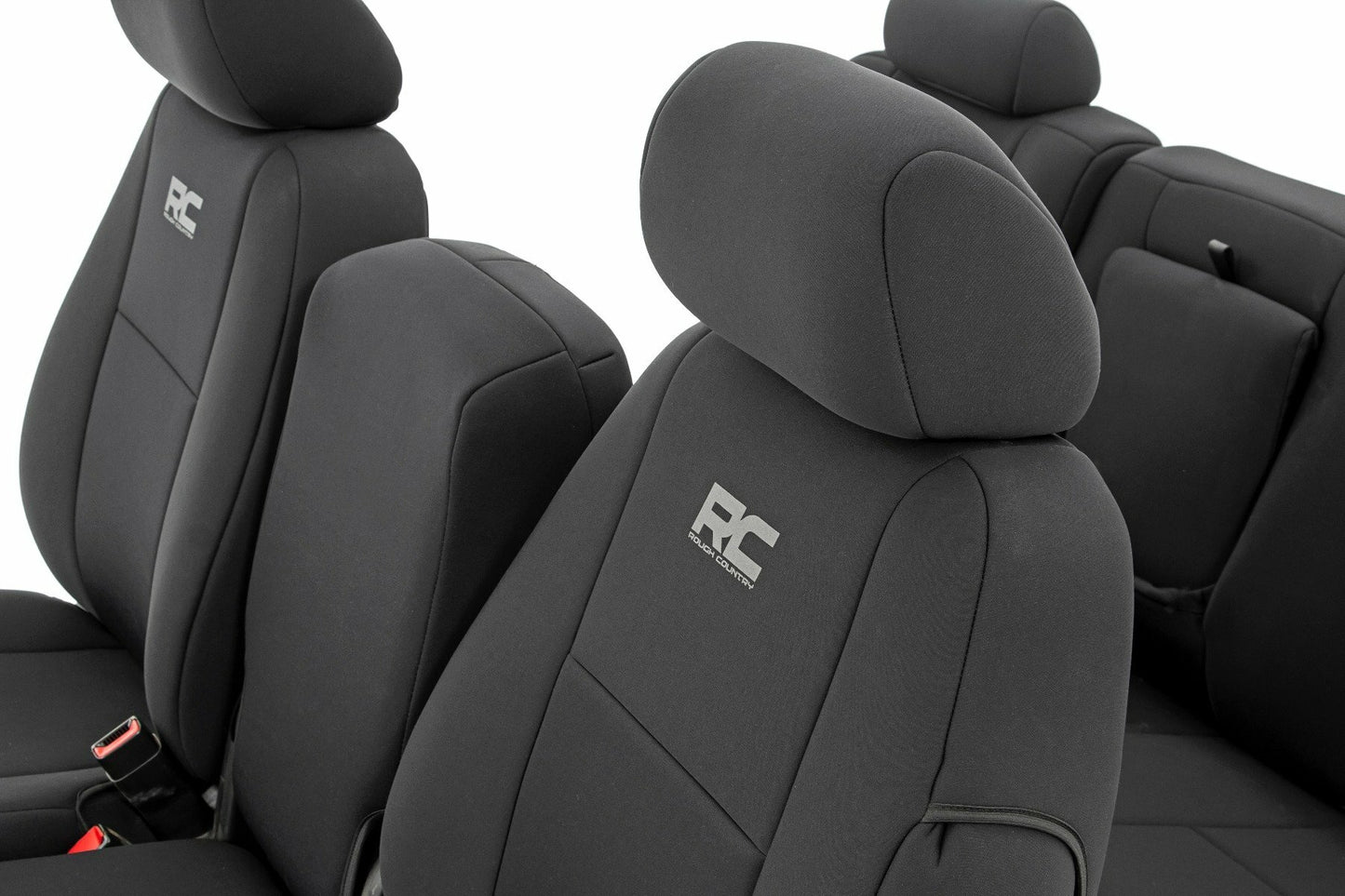 Fits Chevy/GMC 1500 (07-13) Seat Covers; FR 40/40/20 & RR Full Bench; 91033