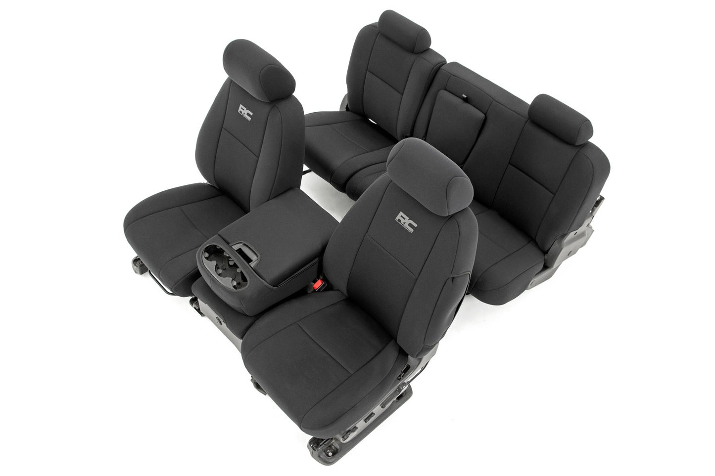 Fits Chevy/GMC 1500 (07-13) Seat Covers; FR 40/40/20 & RR Full Bench; 91033