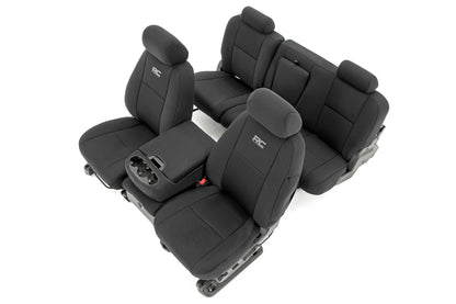 Fits Chevy/GMC 1500 (07-13) Seat Covers; FR 40/40/20 & RR Full Bench; 91033