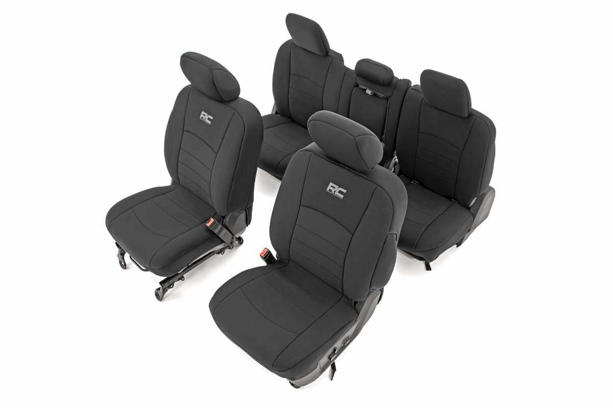 Fits Ram 1500 2WD/4WD (2019-2025) Seat Covers ; Bucket Seats; FR & RR; 91041