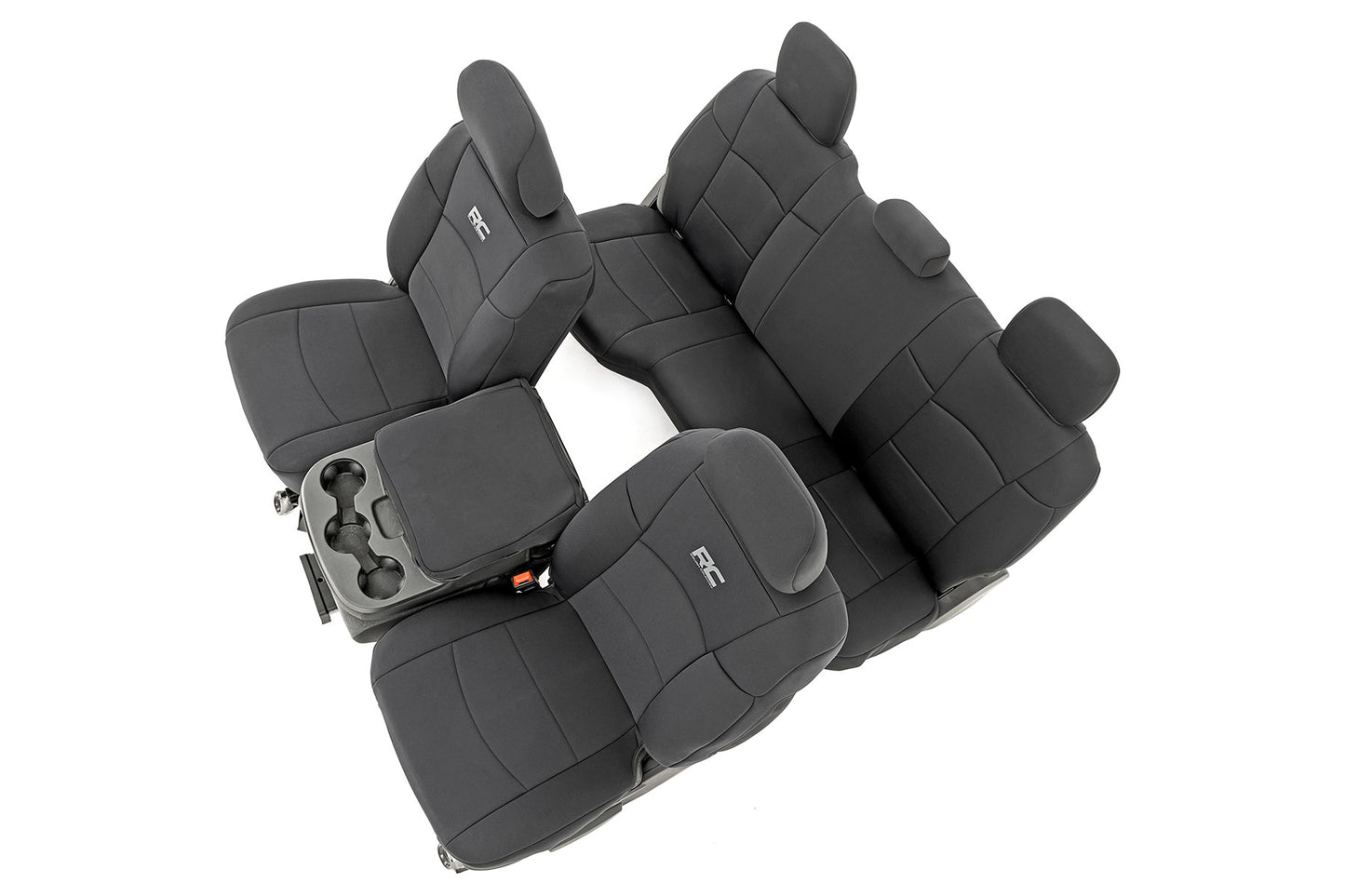 Fits Ram 2500 2WD/4WD (2019-2024) Seat Covers; FR & RR; 60/40 Rear Seat; 91044