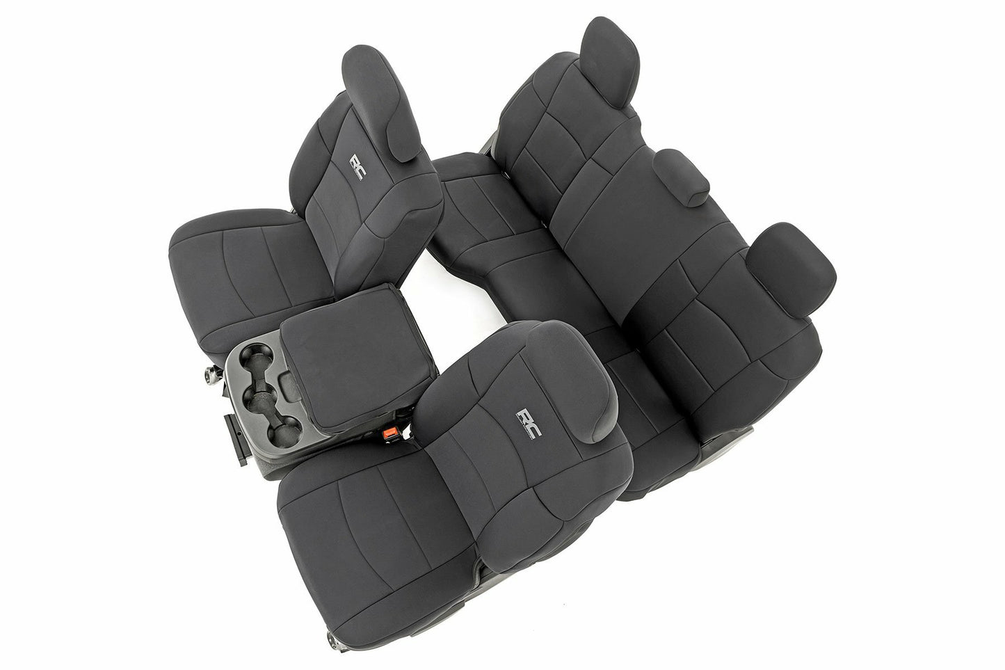 Fits Ram 2500 2WD/4WD (2019-2024) Seat Covers; FR & RR; 60/40 Rear Seat; 91044