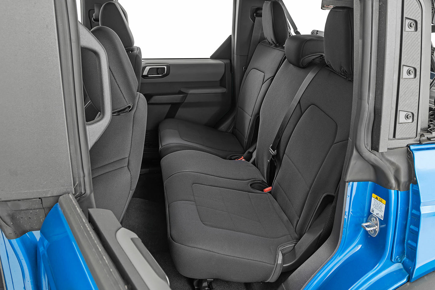 Fits Ford Bronco 4WD (2021-2024) Seat Covers; Bucket Seats; FR & RR; 91045