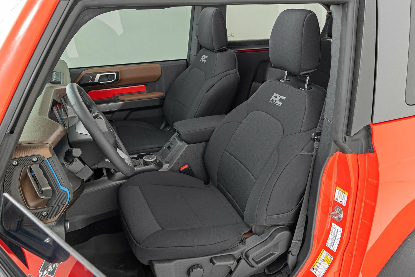 Fits Ford Bronco (2 Door) 4WD (2021-2024) Seat Covers Bucket Seats FR & RR 91050