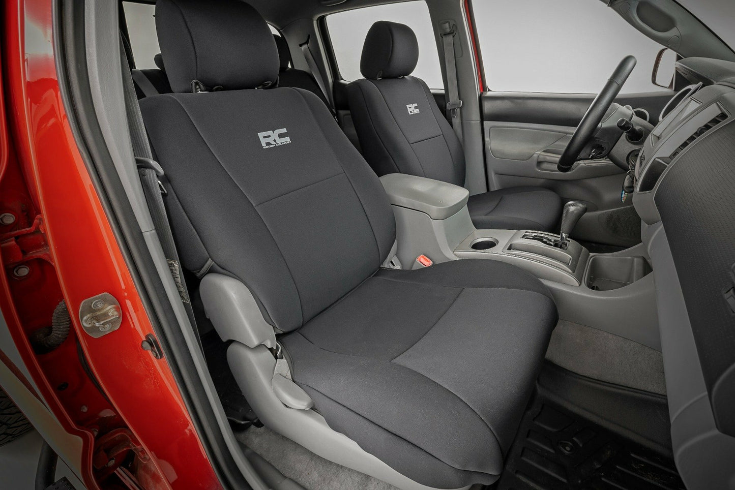 Fits Toyota Tacoma 2WD/4WD (2005-2015) Seat Covers; FR & RR; Crew Cab; 91052