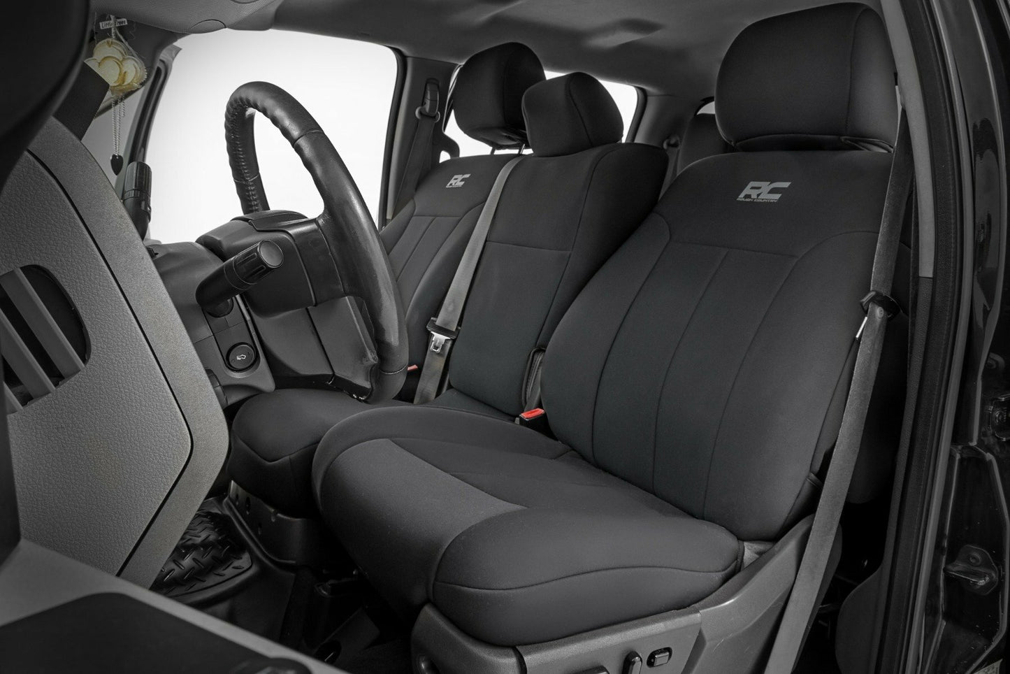 Fits Ford F-250/F-350 SD 2&4WD (11-16) Seat Covers; Front and Rear; 91055