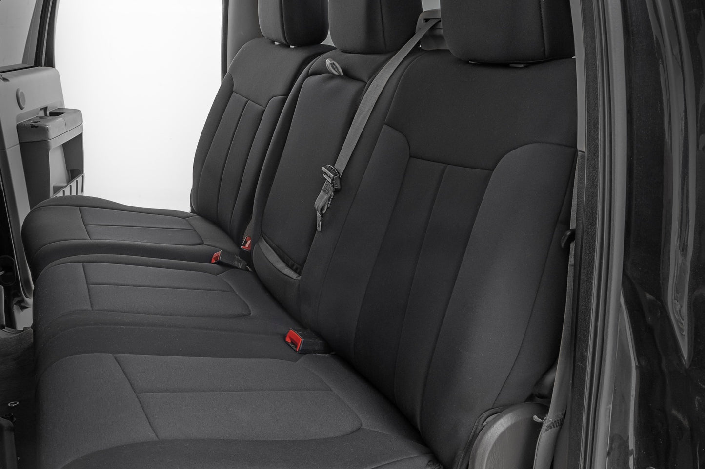 Fits Ford F-250/F-350 SD 2&4WD (11-16) Seat Covers; Front and Rear; 91055