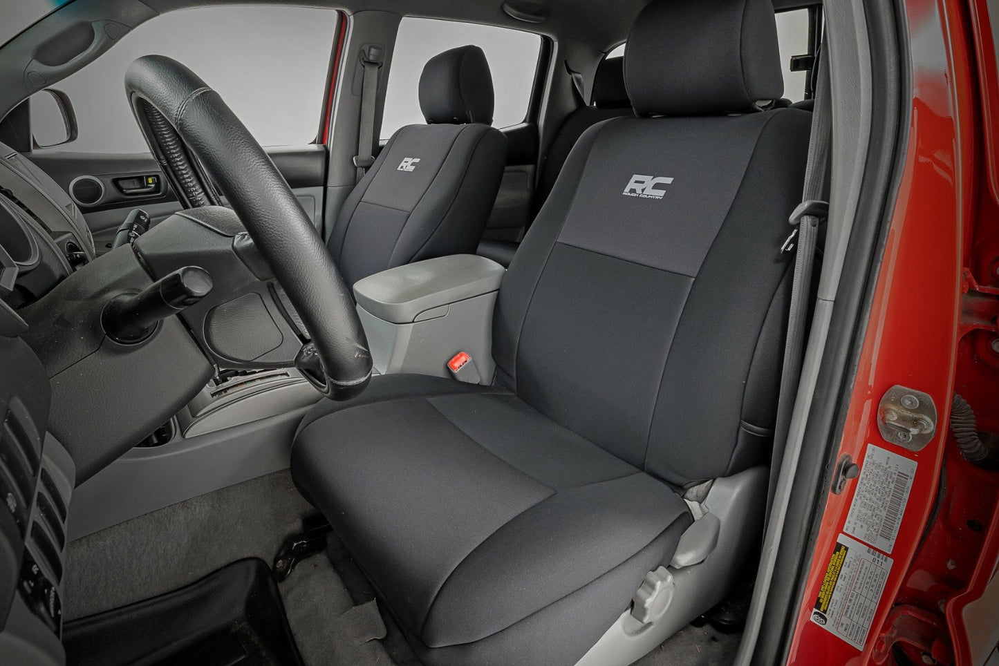 Fits Toyota Tacoma 2WD/4WD (2005-2015) Seat Covers; FR & RR; Crew Cab; 91057