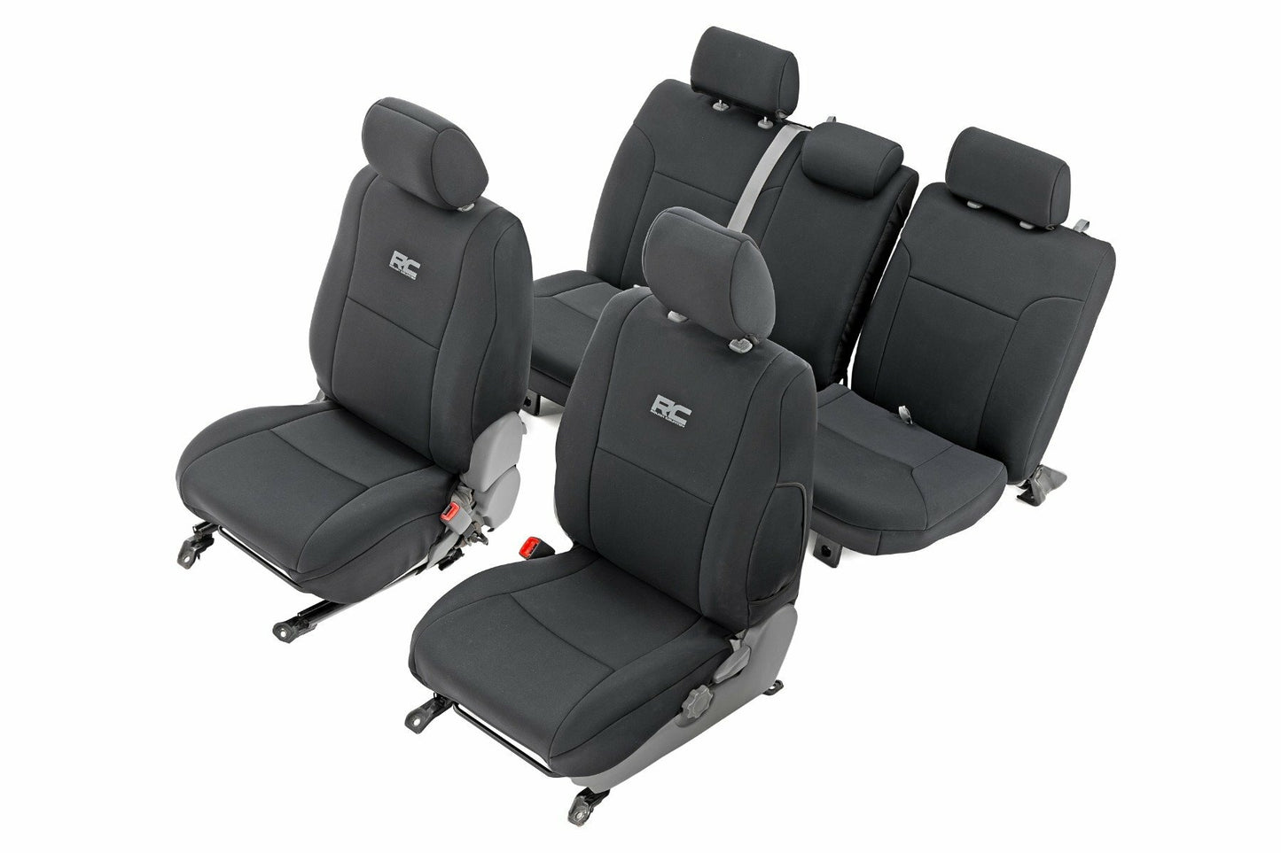 Fits Toyota Tacoma 2WD/4WD (2005-2015) Seat Covers; FR & RR; Crew Cab; 91057