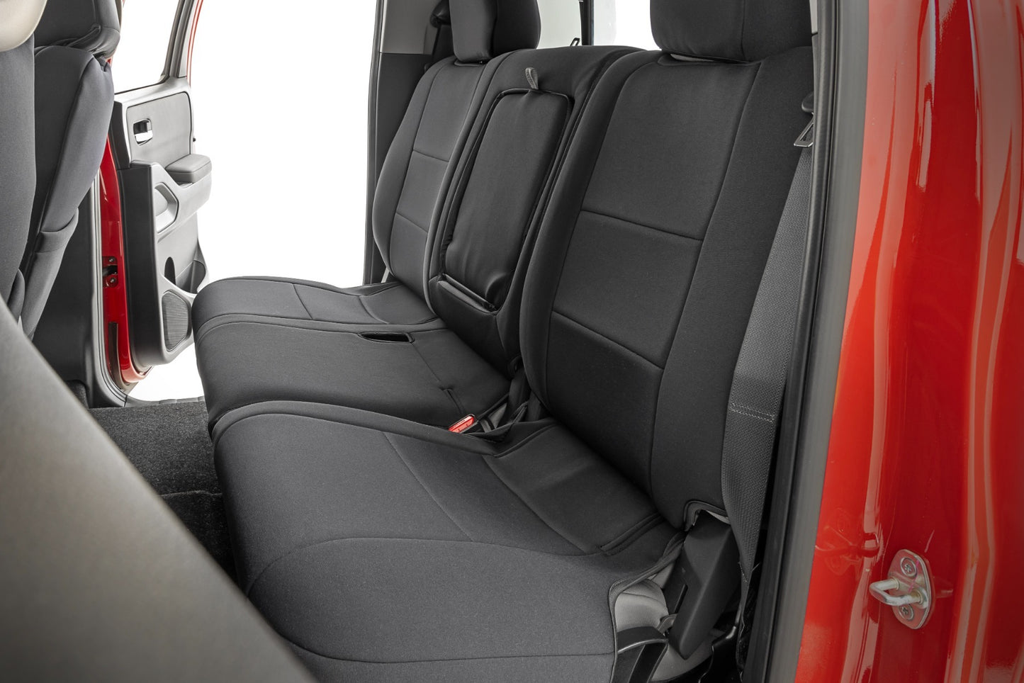Fits Nissan Frontier 2WD/4WD (2022-2024) Seat Covers; FR & RR; Crew Cab; 91058