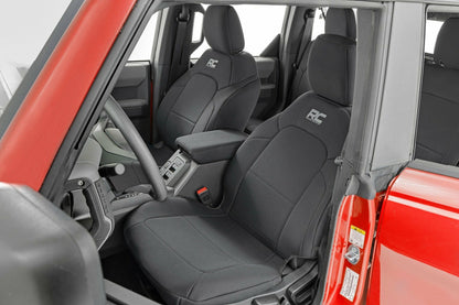 Fits Ford Bronco(21-24) Seat Covers Bucket Seats  W/Fold Down Armrest 91059
