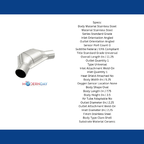 1986-1995 Ford Mustang Universal Catalytic Converter 2.25 91085 Magnaflow