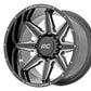 Rough Country 91M Series Wheel; One-Piece; Black; 20x12; 6x5.5; -44mm 91201212M