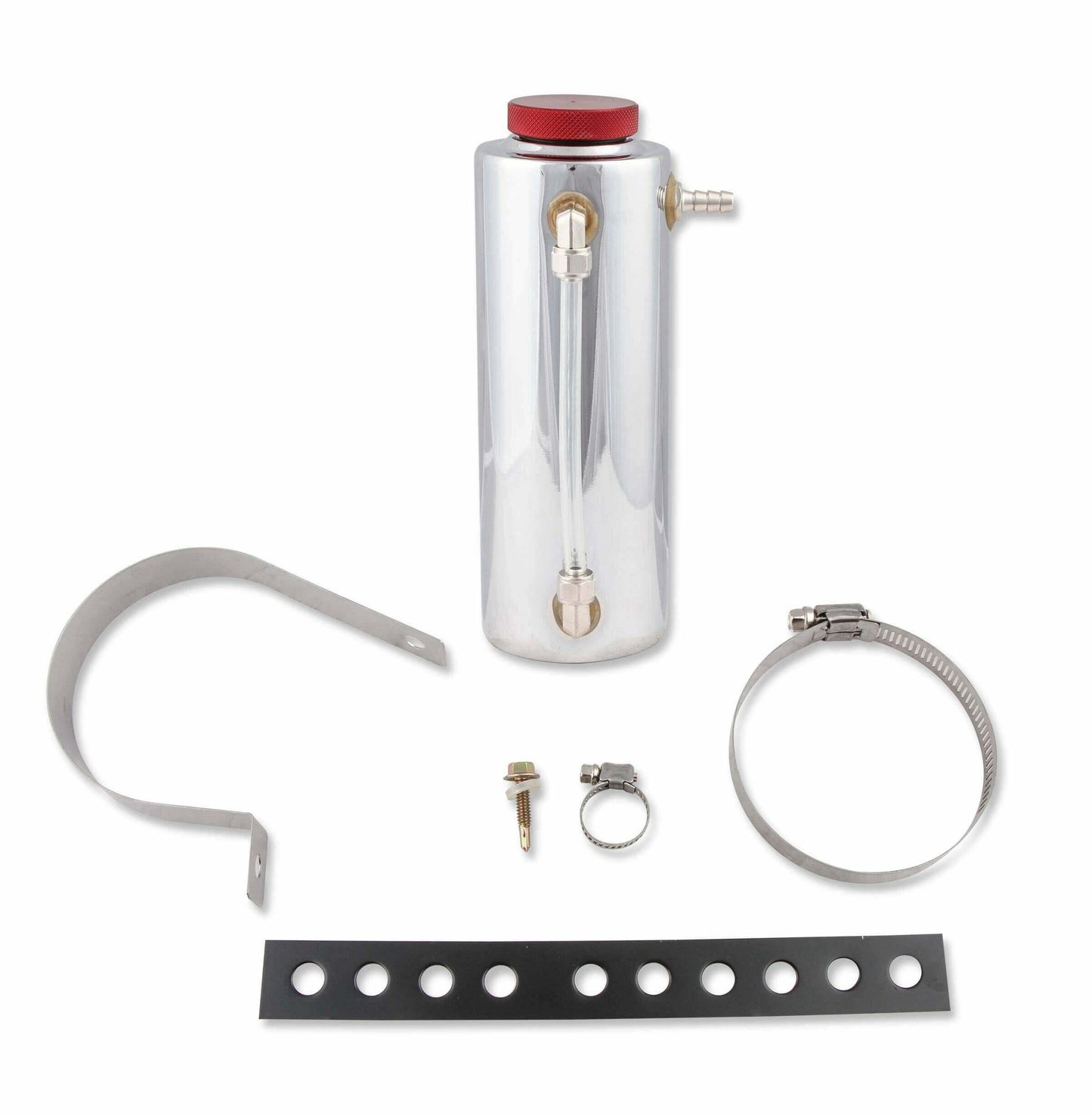 Mr. Gasket Radiator Fluid Reservoir / Recovery Tank - Polished Aluminum - 9135
