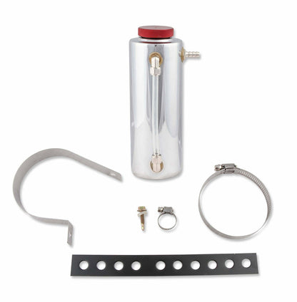 Mr. Gasket Radiator Fluid Reservoir / Recovery Tank - Polished Aluminum - 9135