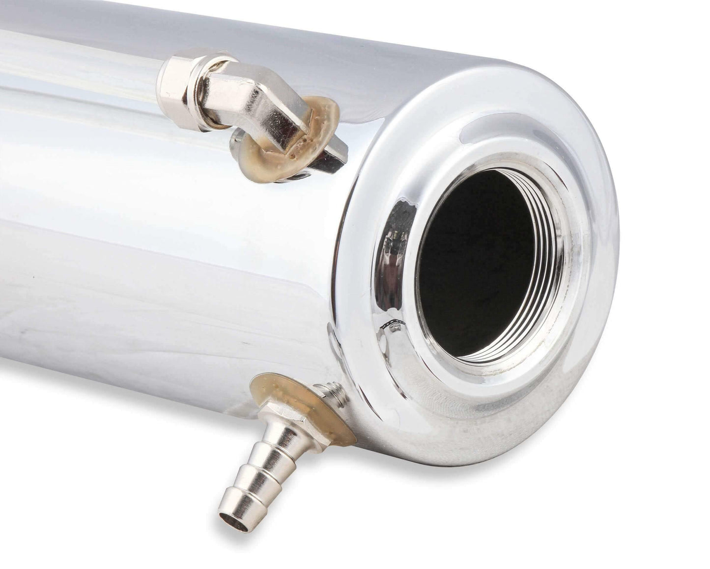 Mr. Gasket Radiator Fluid Reservoir / Recovery Tank - Polished Aluminum - 9135