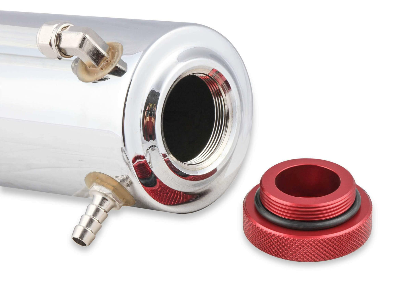 Mr. Gasket Radiator Fluid Reservoir / Recovery Tank - Polished Aluminum - 9135