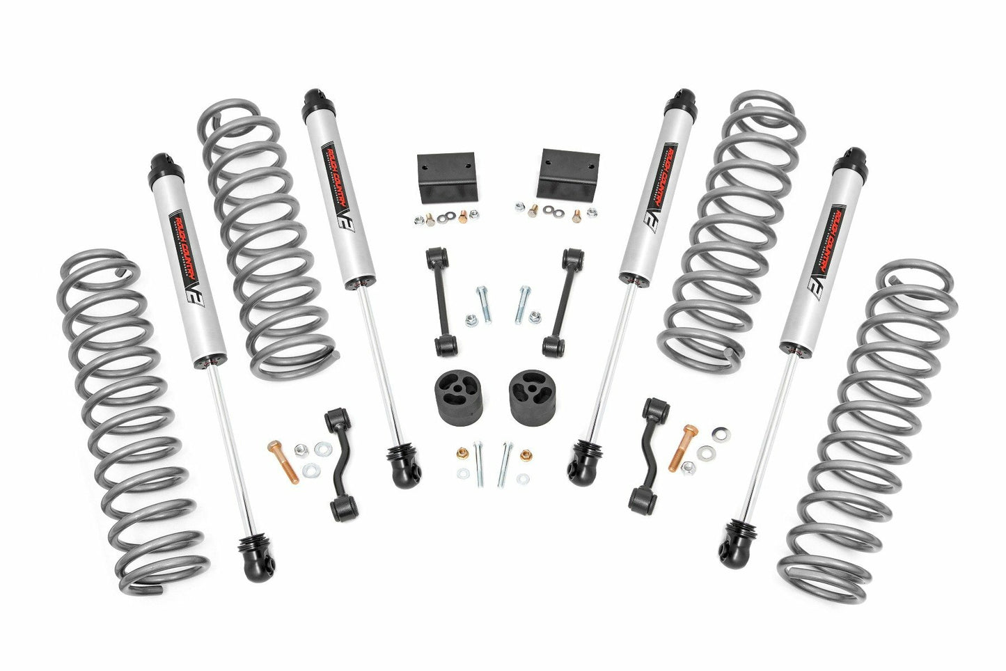 Fits Jeep Wrangler JL 4WD (2018-2023) 2.5 Inch Lift Kit; Coils; V2; 91370