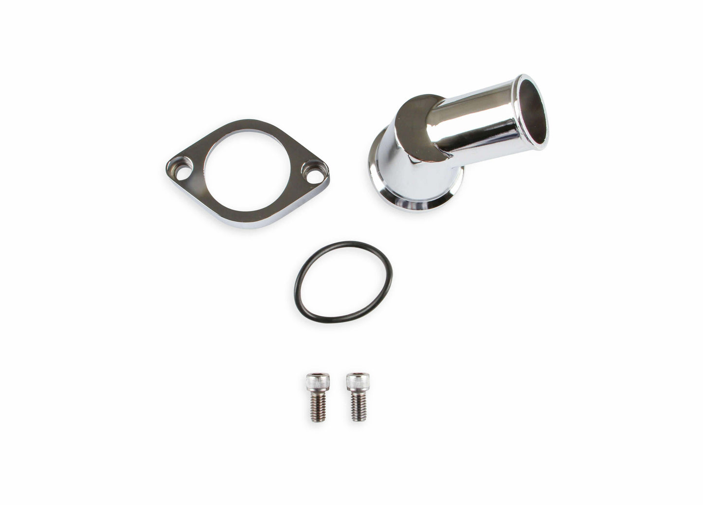 Mr. Gasket 9141G Mr. Gasket O-ring Style Chrome Water Neck - 45 degree
