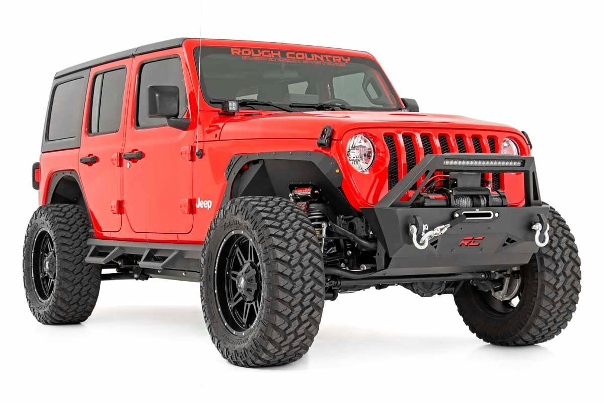 Fits Jeep Wrangler Unlimited 4WD (2024) 3.5" Lift Kit; Adj Lower; FR D/S; 91530
