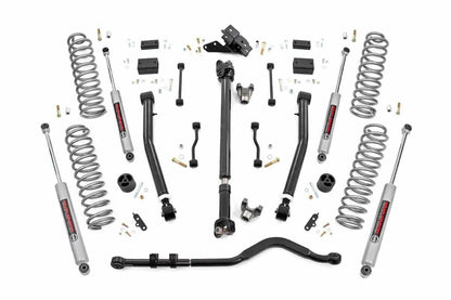 Fits Jeep Wrangler Unlimited 4WD (2024) 3.5" Lift Kit; Adj Lower; FR D/S; 91630