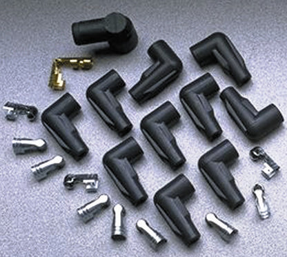 Spark Plug Wire Connector 7 - 10.4mm 90? 11 Black 46051