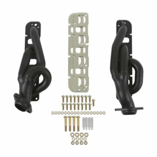 Flowtech 91950FLT -  Shorty Headers - Black Painted - 2009-2020 Dodge Ram 1500 HEMI V-8 5.7L, Tube Size 1-3/4 O.D.
