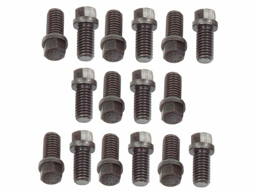 Mr. Gasket Header Bolts - 3/8-16 x 3/4 Inch Hex Head - Set of 16 - 919G