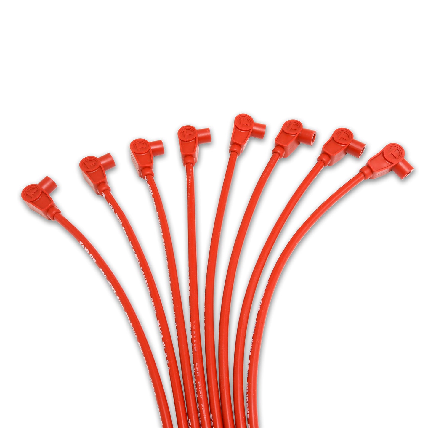Spark Plug Wire Set Universal 8mm Silicone 90? 3500 ohm/ft Prowire Red 70251