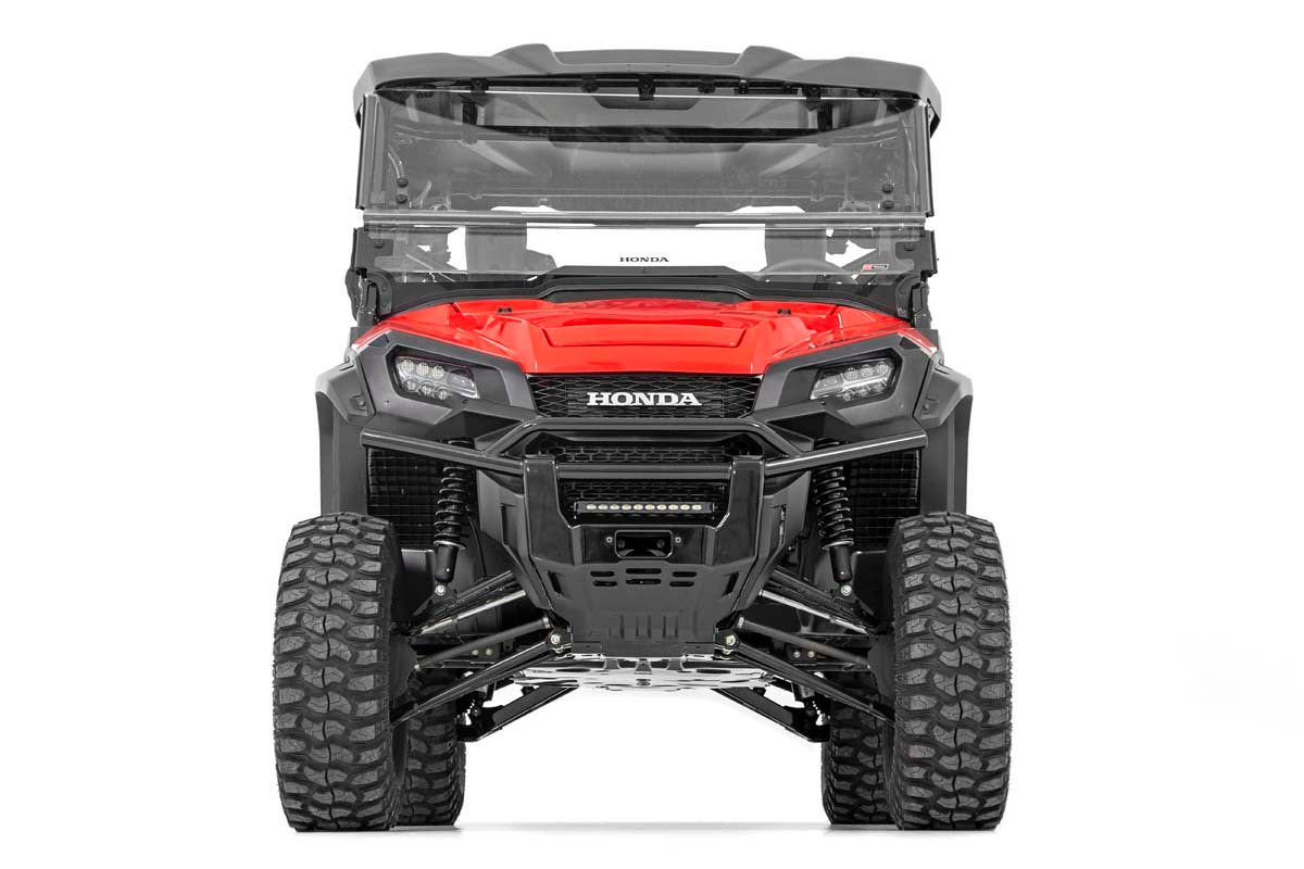 Fits Honda Pioneer 1000-5 LED Light Kit; Bumper Mount; 10" Black Slimline; 92001