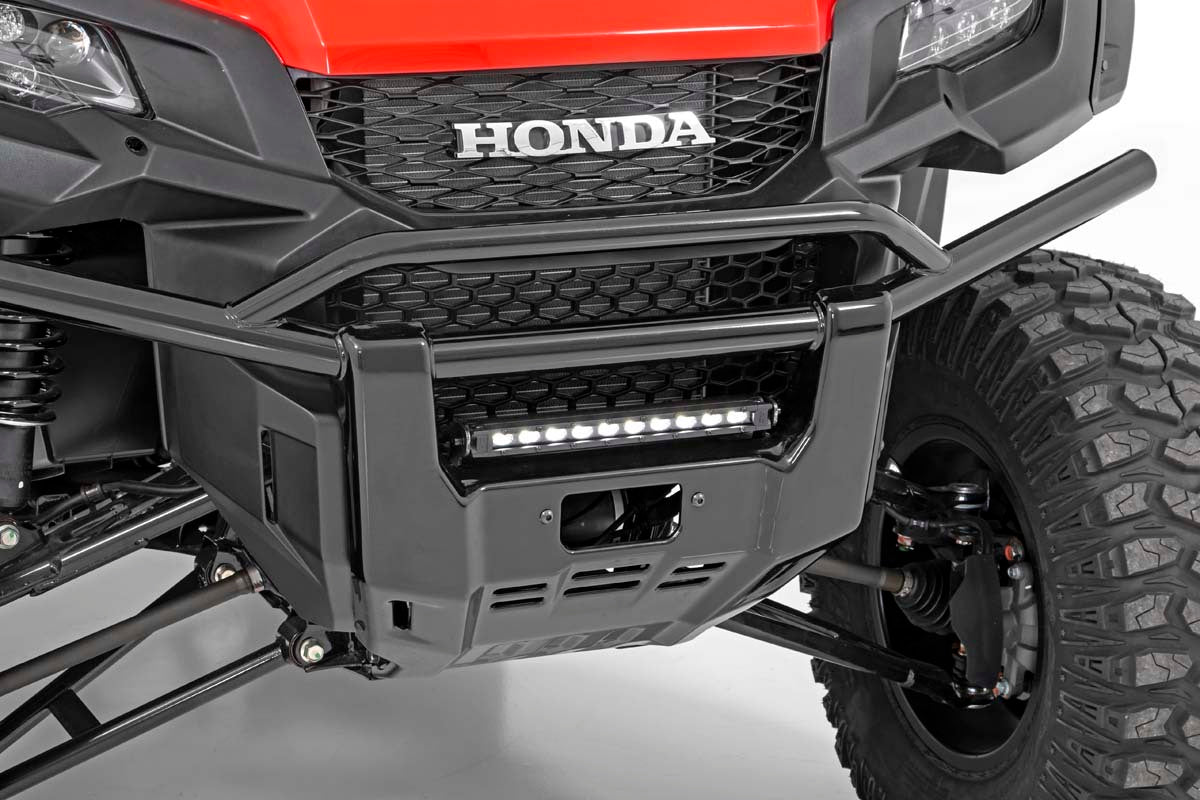 Fits Honda Pioneer 1000-5 LED Light Kit; Bumper Mount; 10" Black Slimline; 92001