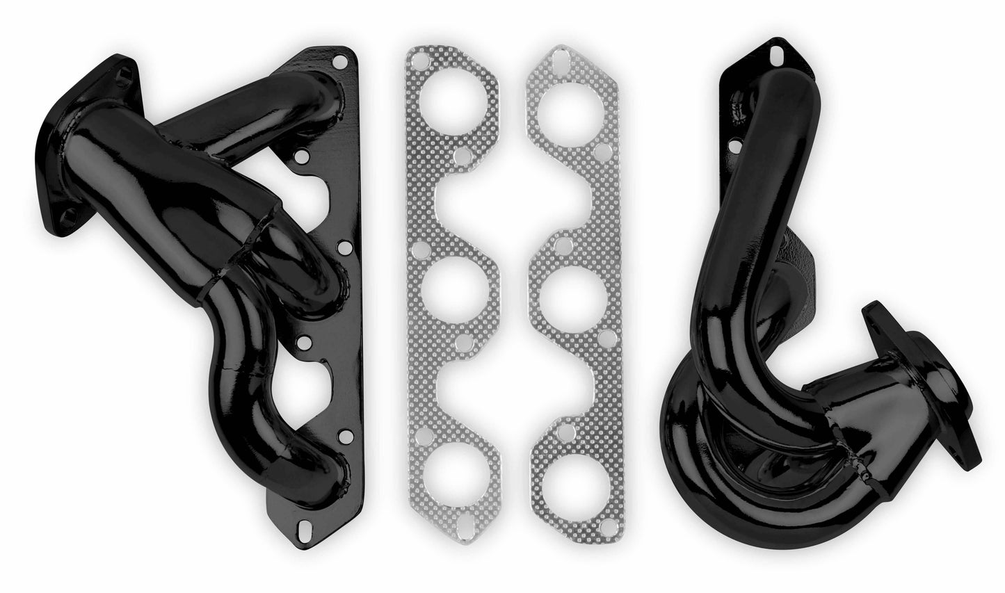 Flowtech Shorty Headers - Black Painted  - 92004FLT