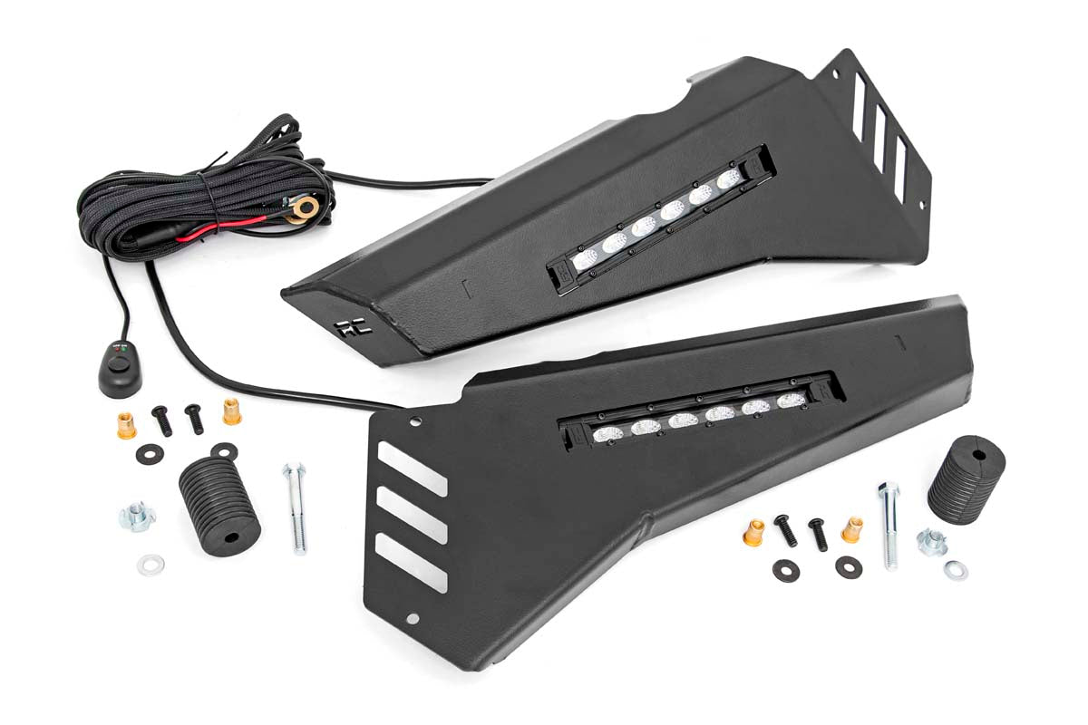 Fits Honda Pioneer 1000/Pioneer 1000-5 Bumper Wings; Stinger; 6" Led Combo 92025