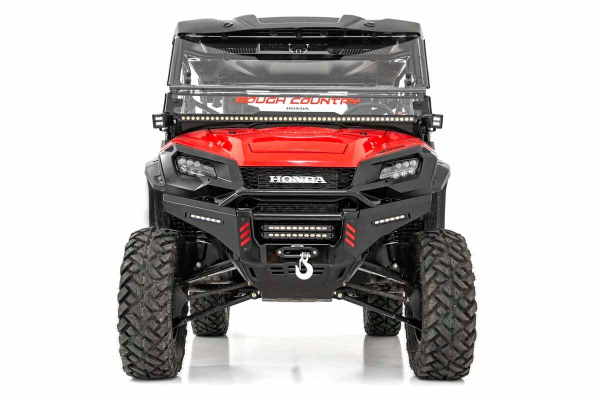 Fits Honda Pioneer 1000/Pioneer 1000-5 Bumper Wings; Stinger; 6" Led Combo 92025