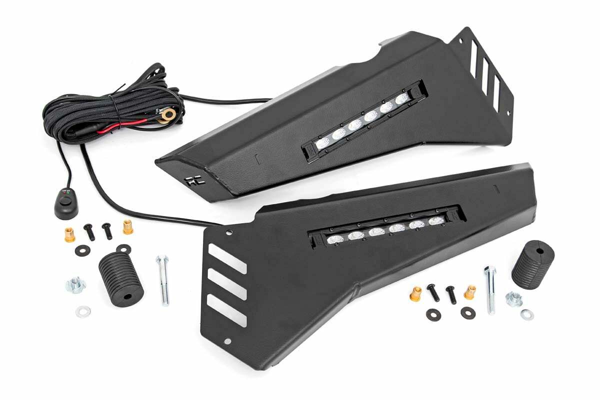 Fits Honda Pioneer 1000/Pioneer 1000-5 Bumper Wings; Stinger; 6" Led Combo 92025