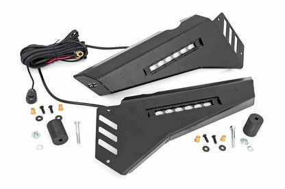 Fits Honda Pioneer 1000/Pioneer 1000-5 Bumper Wings; Stinger; 6" Led Combo 92025
