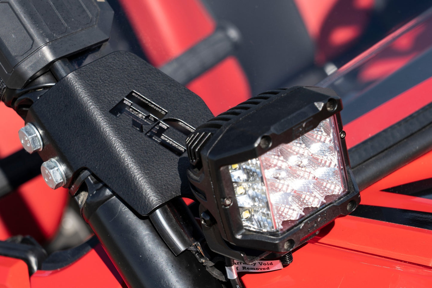 Fits Honda Talon LED Light Kit; Cage Mount; 2" Black Pair; 92032