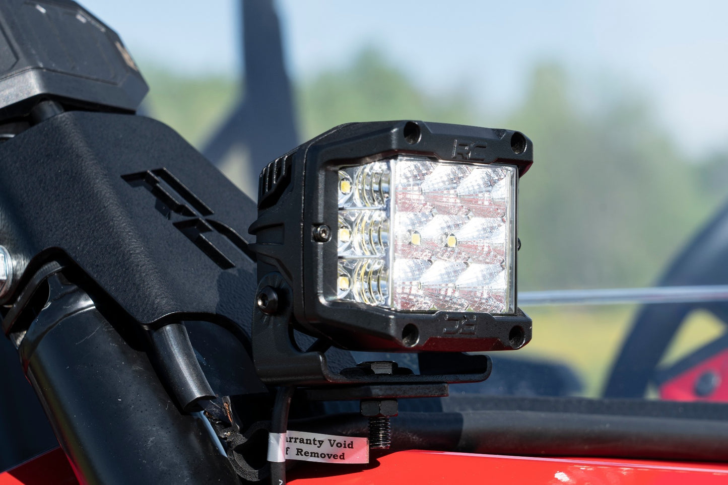 Fits Honda Talon LED Light Kit; Cage Mount; 2" Black Pair; 92032