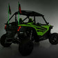 Fits Honda Talon 1000 Whip Mount; Bed; 4' Multl-Color LED Whip Pair; 92039