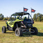 Fits Honda Talon 1000 Whip Mount; Bed; 4' Multl-Color LED Whip Pair; 92039