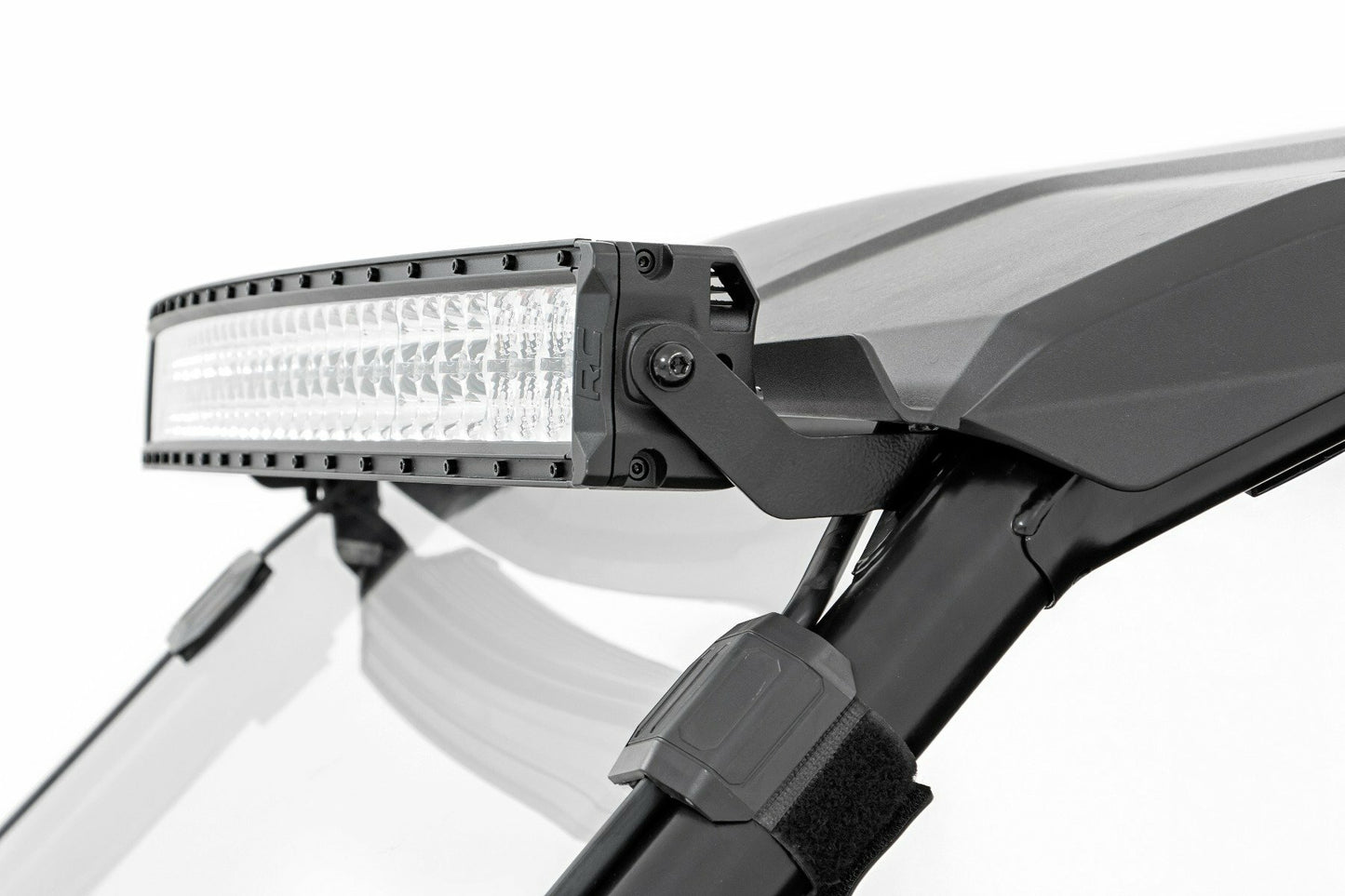 Fits Honda Talon 1000R LED Light Kit; Front Mount; 40" Black Dual Row; 92046