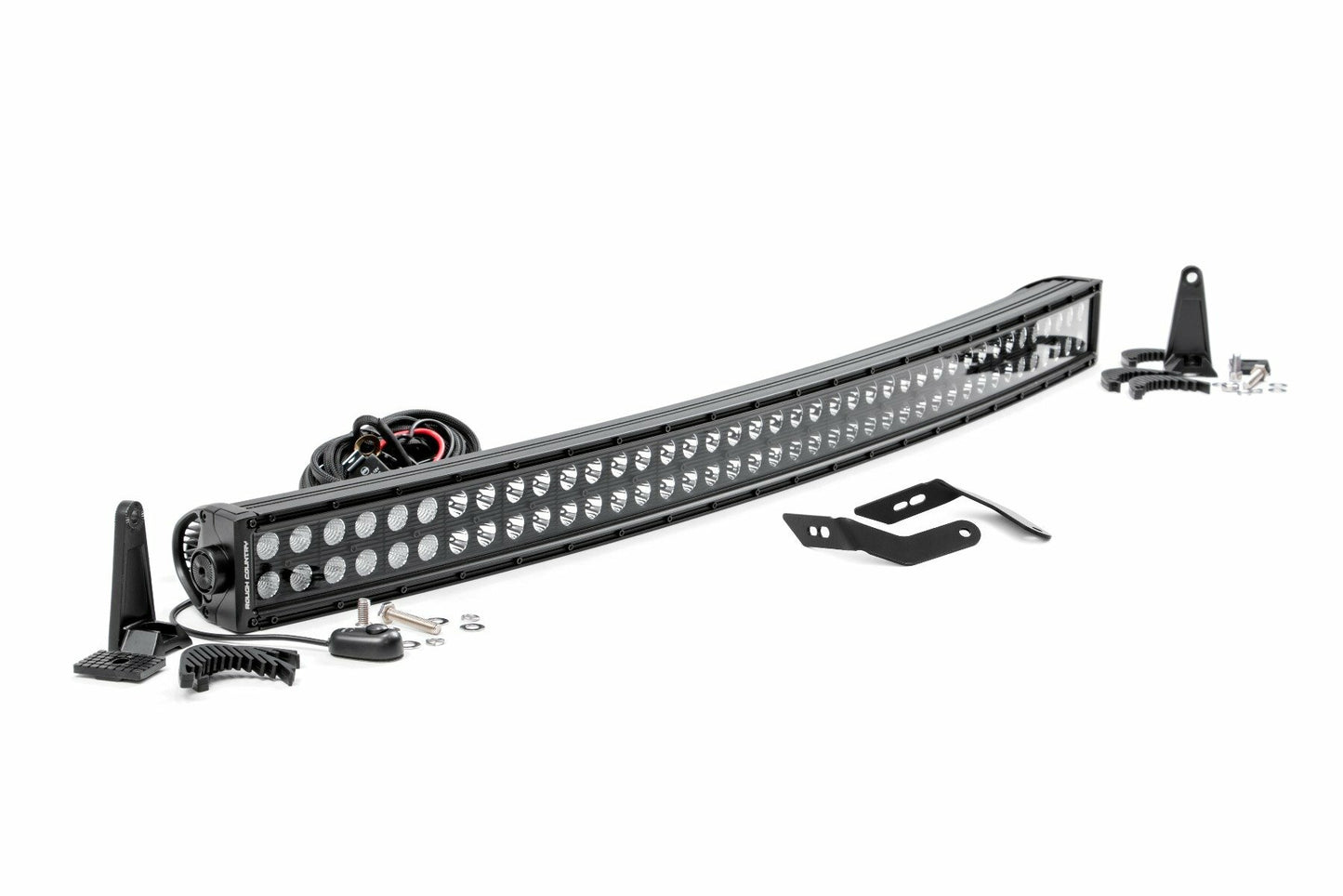 Fits Honda Talon 1000R LED Light Kit; Front Mount; 40" Black Dual Row; 92046