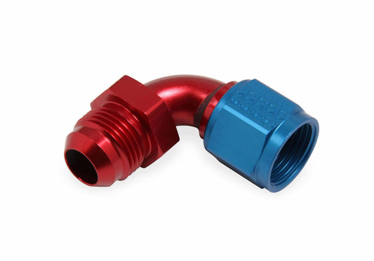 Earls 90 Degree -8 AN Male to -8 AN Female Swivel - 920508ERL
